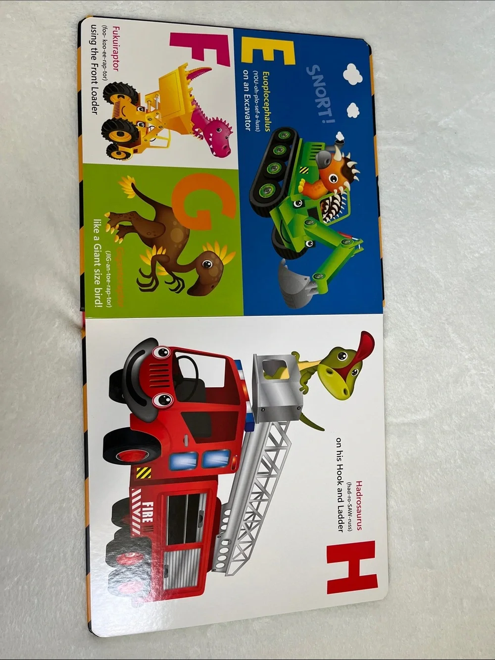Dinosaurs and Diggers ABC by Page Publications Children's Board Book